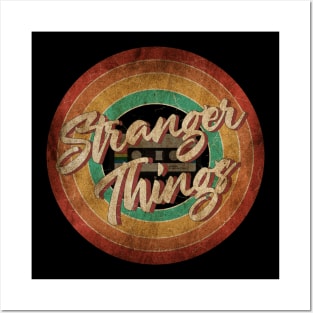 Stranger Things Vintage Circle Art Posters and Art